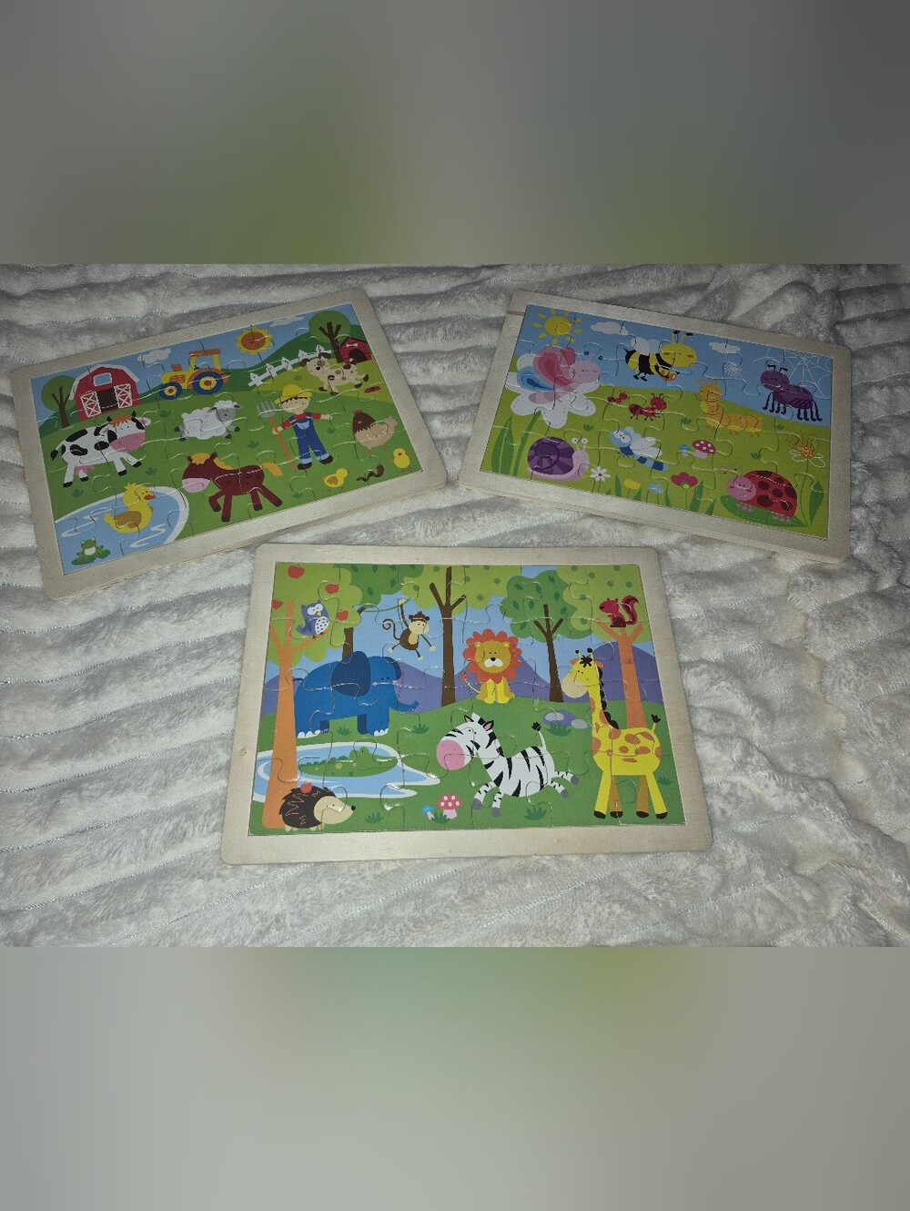 Wooden Animal Puzzles by Books Are Fun